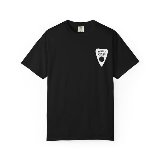 Ouija Skull Graphic T-Shirt — "Misfit Werks" Back Design