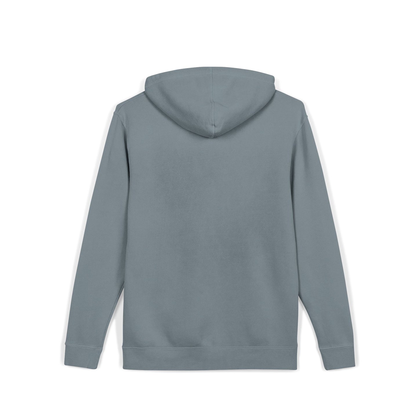 Pigment-Dyed Hoodie — 'Good Vibes' Distressed Script Pullover