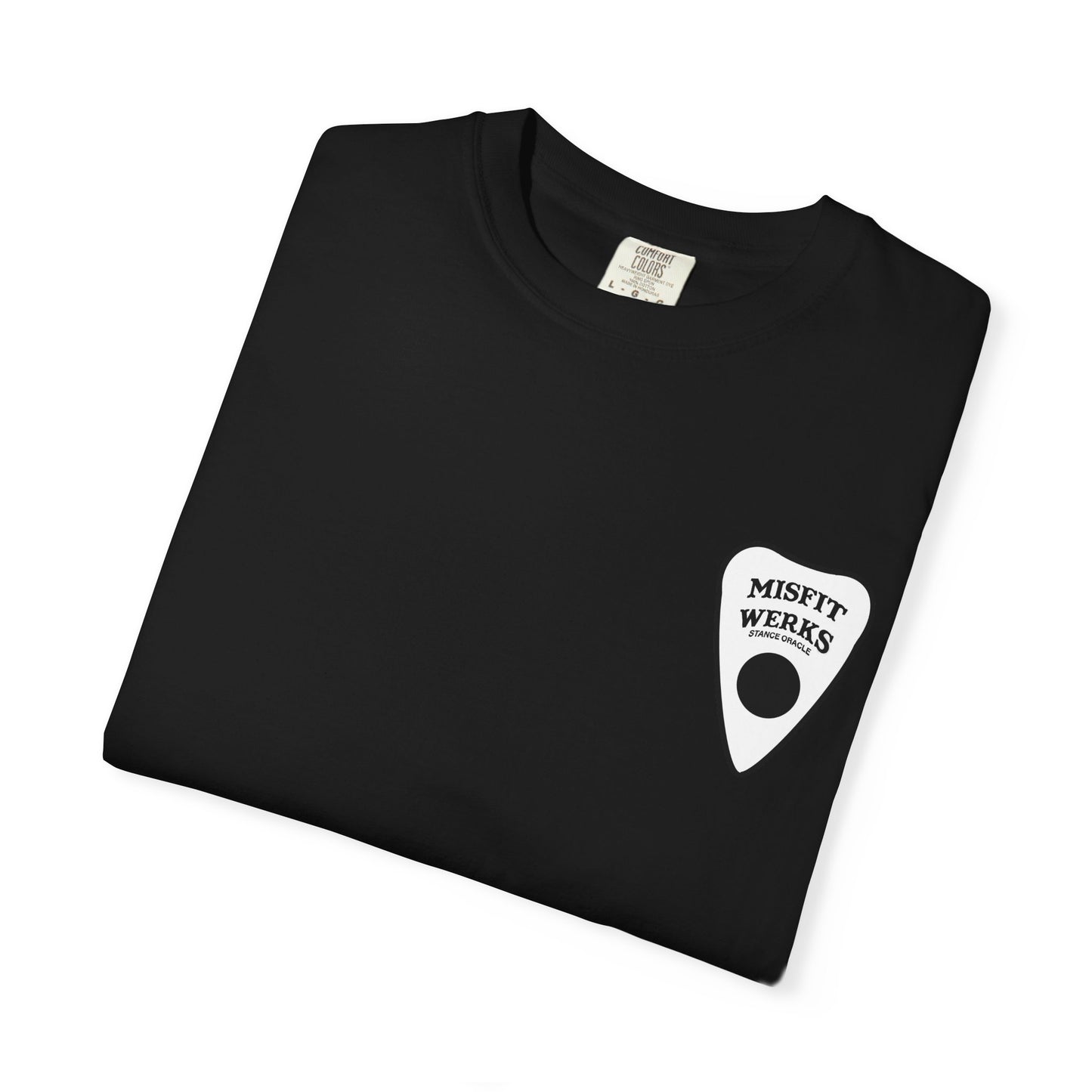 Ouija Skull Graphic T-Shirt — "Misfit Werks" Back Design