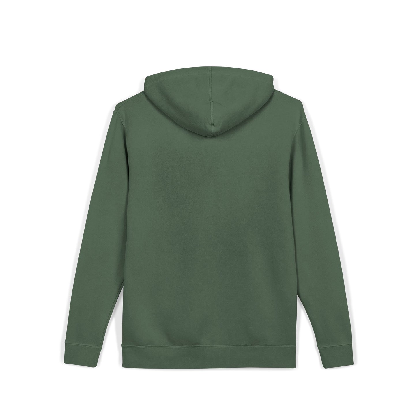 Pigment-Dyed Hoodie — 'Good Vibes' Distressed Script Pullover